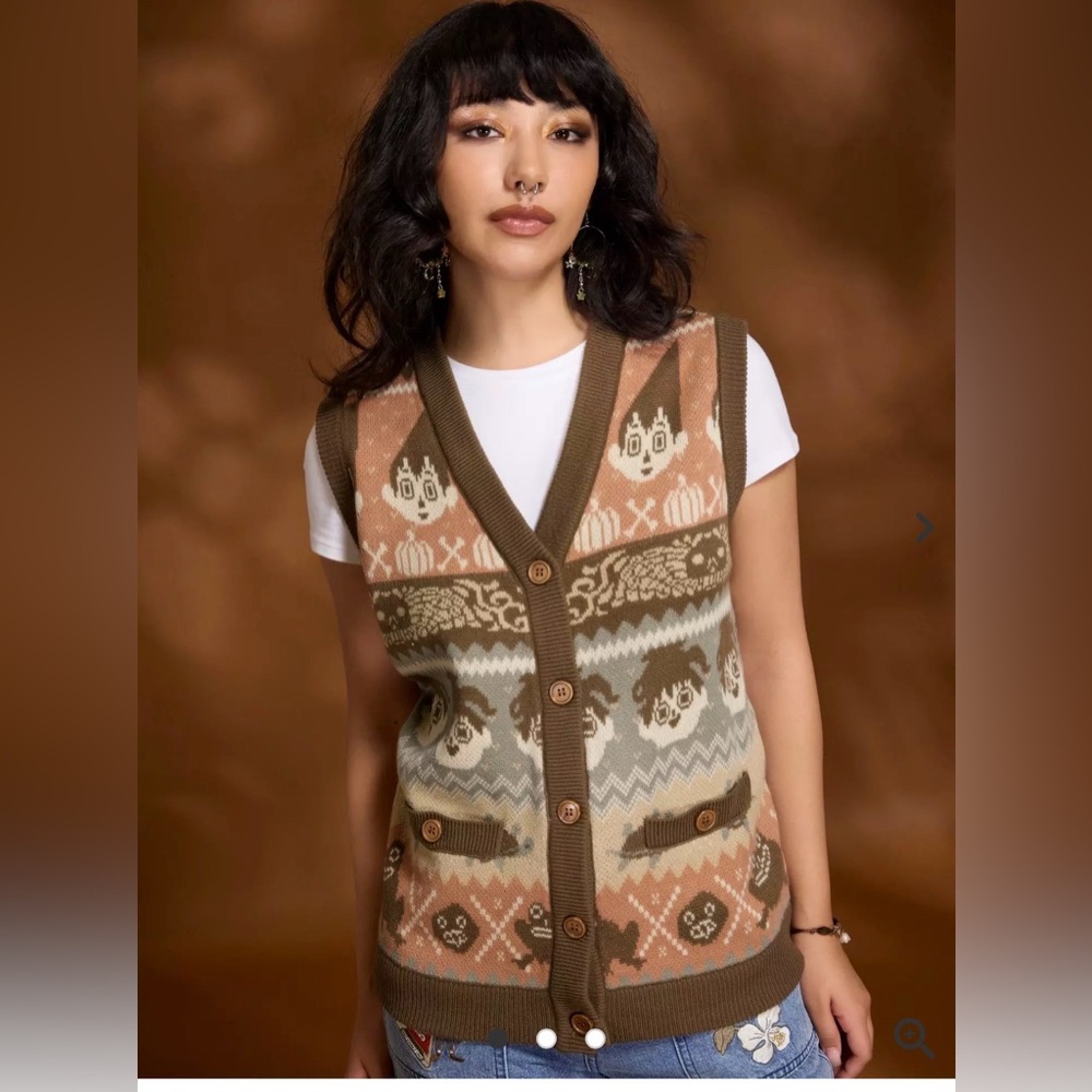 OVER THE GARDEN WALL ~Hot Topic~ Wirt & Greg fair isle sweater vest